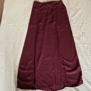 Polka Dot Maxi Skirt